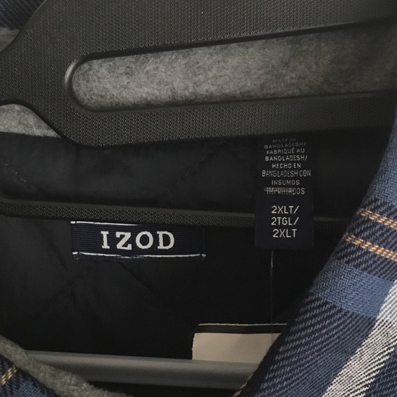 NEW PLUS SIZE IZOD FLANNEL COAT / SHIRT *$50% OFF* - Picture 5 of 8